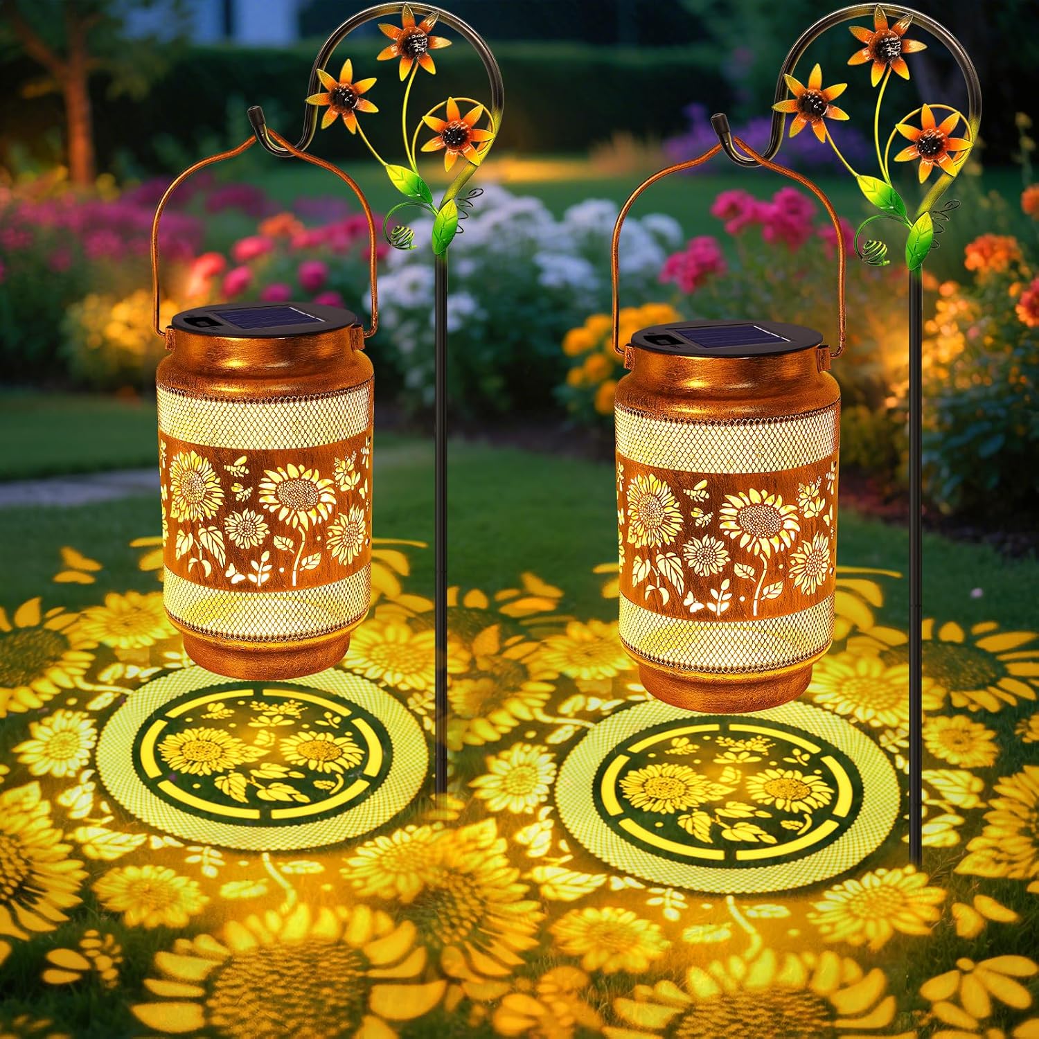 Sunflower Solar Lanterns Outdoor